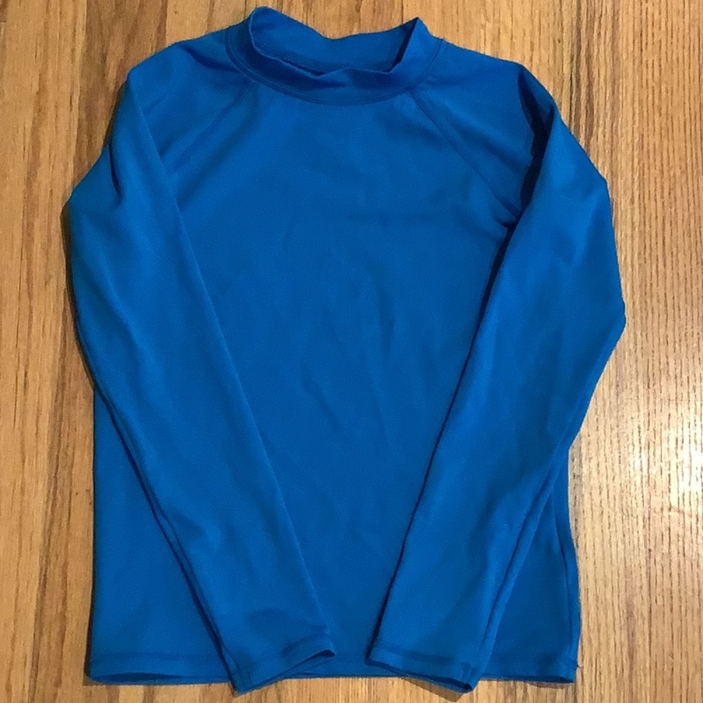 Amazon Essentials: RashGuard - Peacock Blue - Boy’s Size M (8)  - Swimwear